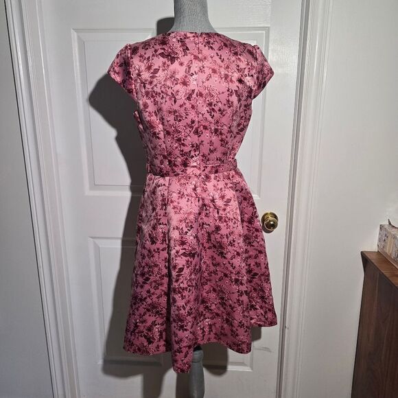 GAL MEETS GLAM NWT rose Vine Floral Dress - Picture 5 of 6